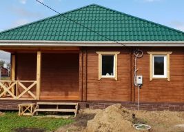 Дачный дом из двойного бруса, 80м2, г. Омск