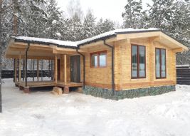 Баня с просторной террасой, 50м2,  г. Новосибирск